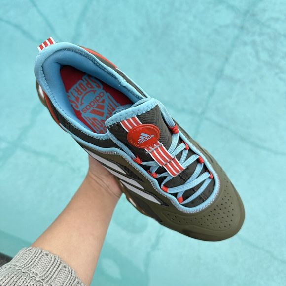 Adidas Web Boost Low Olive Strata Halo Blue Men's Athletic Shoes HQ6170 - Picture 9 of 12